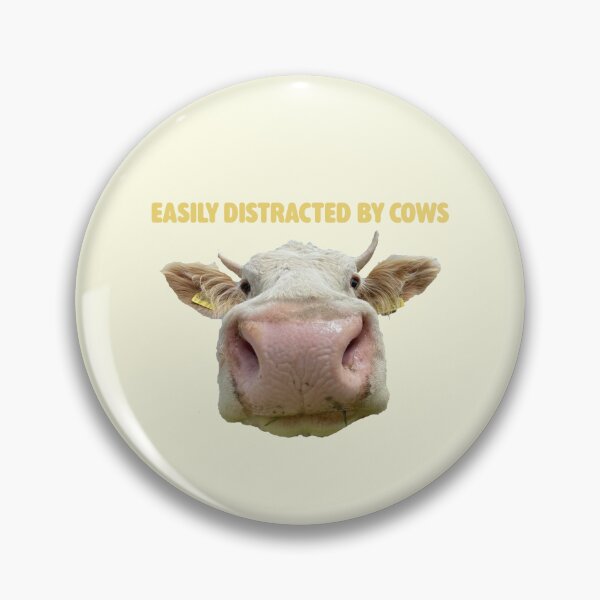 Item preview, easily distracted by cows designed and sold by Kajzu.