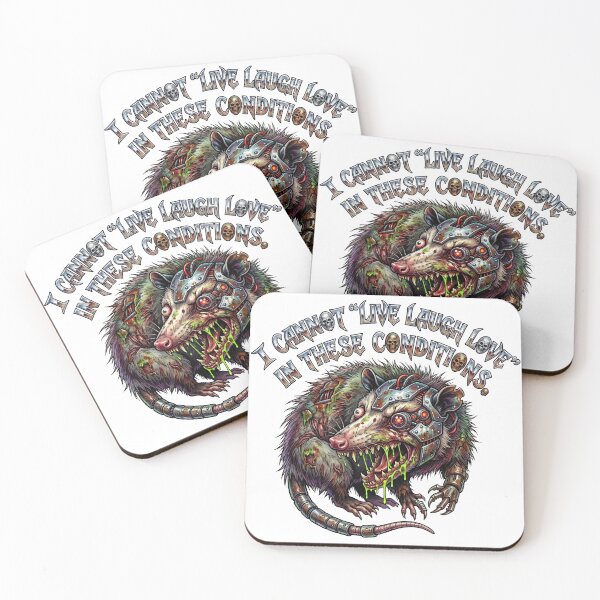 Item preview, Opossum Live Laugh Love Sticker designed and sold by SignalStatic.