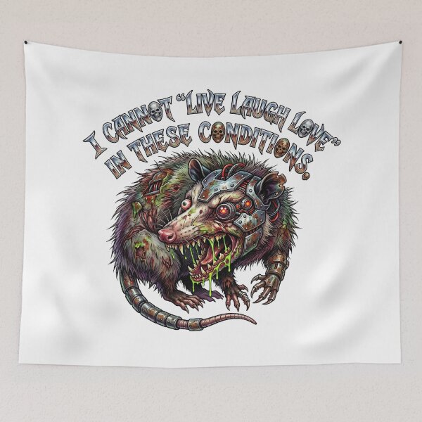Item preview, Opossum Live Laugh Love Sticker designed and sold by SignalStatic.