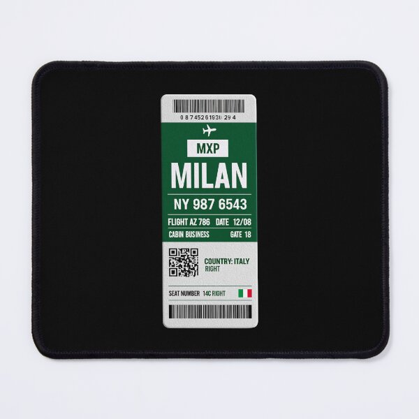Item preview, Milan Boarding Pass designed and sold by Sketch-Shack.