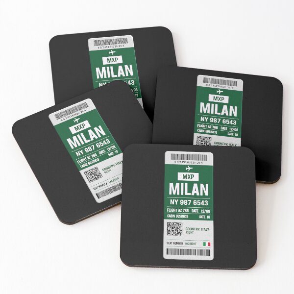 Item preview, Milan Boarding Pass designed and sold by Sketch-Shack.
