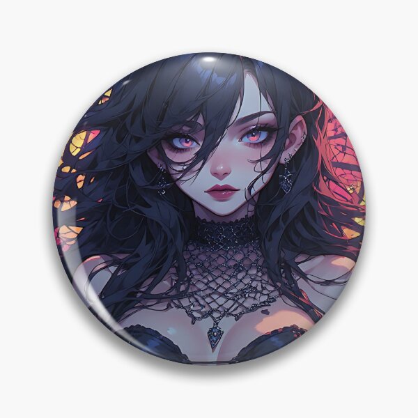 Item preview, Hot Halloween Anime Goth Girl Waifu 92 designed and sold by Your New Fixation.