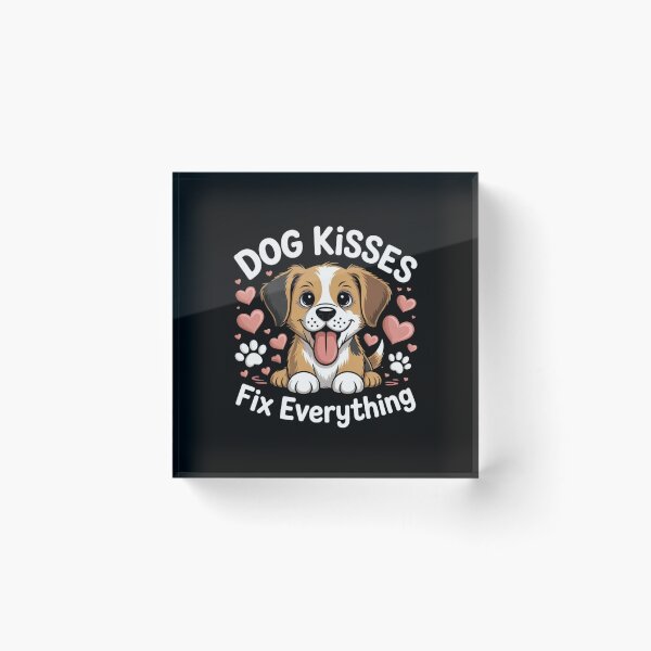Item preview, Dog Kisses Fix Everything - Cute Puppy designed and sold by FrenchTouch77.