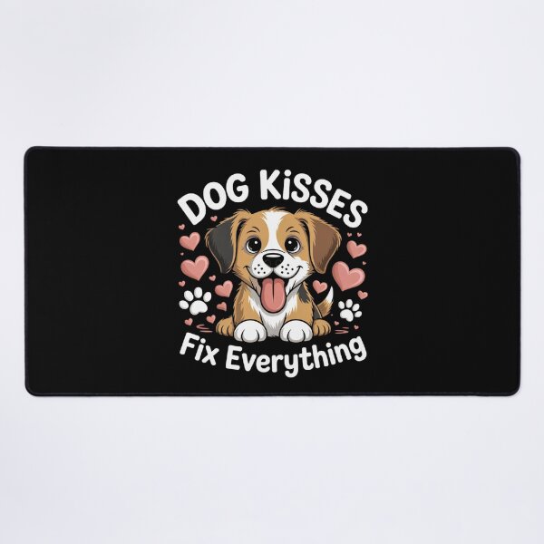 Item preview, Dog Kisses Fix Everything - Cute Puppy designed and sold by FrenchTouch77.