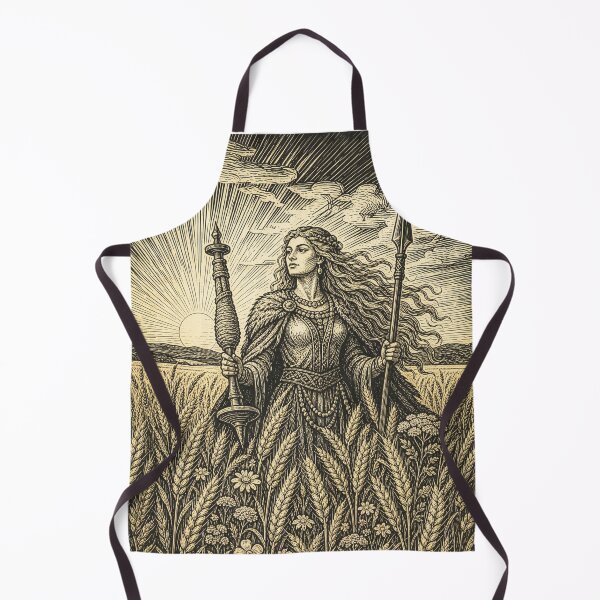 Item preview, Vintage Norse Volva Seeress Woodcut Illustration designed and sold by chihuahuashower.