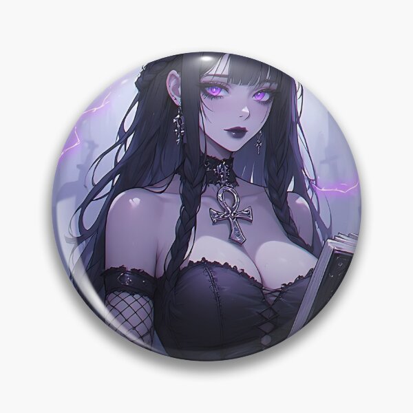 Item preview, Hot Halloween Anime Goth Girl Waifu 94 designed and sold by Your New Fixation.
