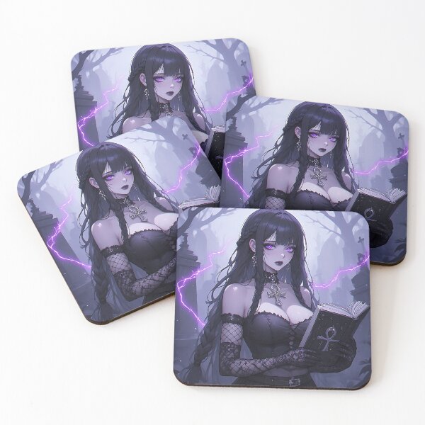 Item preview, Hot Halloween Anime Goth Girl Waifu 94 designed and sold by Your New Fixation.