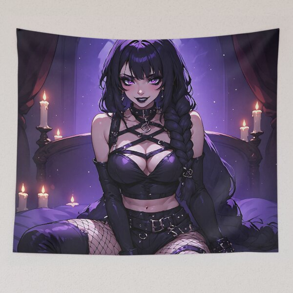 Item preview, Hot Halloween Anime Goth Girl Waifu 95 designed and sold by Your New Fixation.