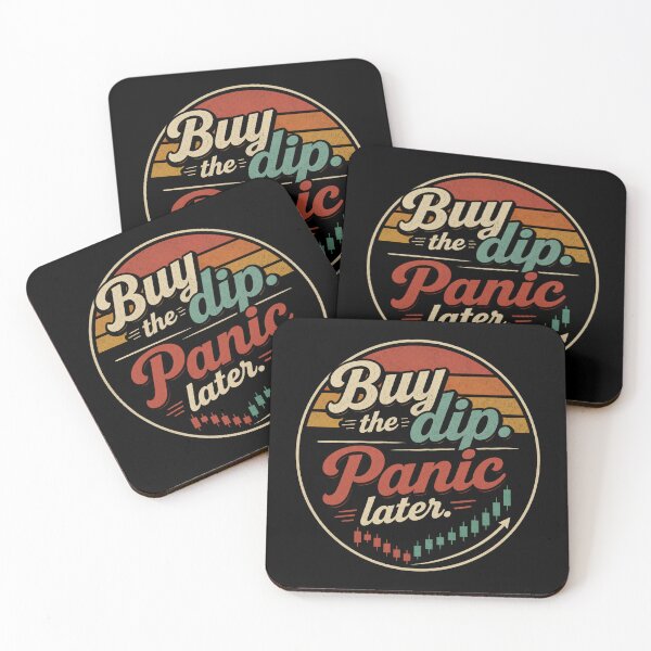 Item preview, Buy the Dip Panic Later Funny Stock Market Investor Shirt designed and sold by Marel55.