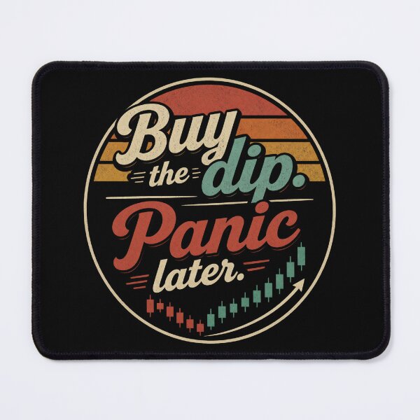 Item preview, Buy the Dip Panic Later Funny Stock Market Investor Shirt designed and sold by Marel55.