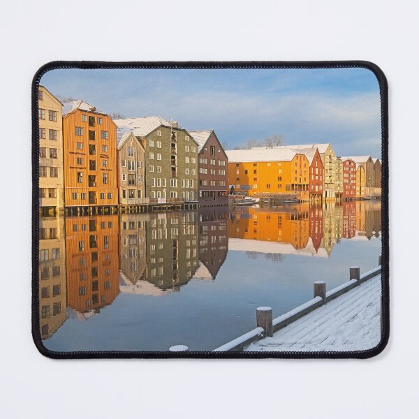 Item preview, Colourful Wooden Buildings Riverside Architecture Trondheim Norway designed and sold by Martyn R Arnold Fine Art Nature & Landscape Photography.