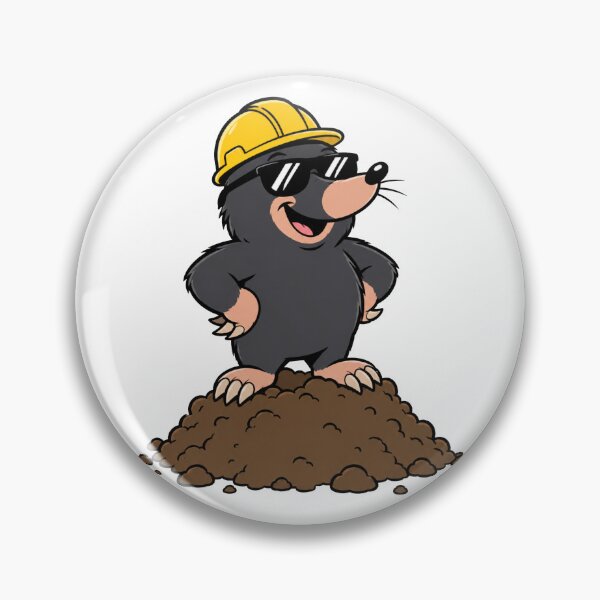 Item preview, Cute Mole Gardener Cartoon | Funny Underground Gardening Animal designed and sold by HumanMess.