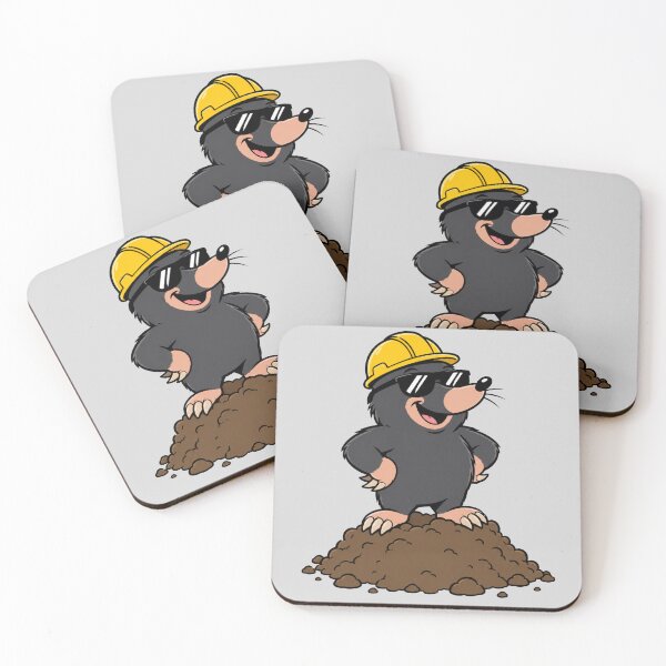 Item preview, Cute Mole Gardener Cartoon | Funny Underground Gardening Animal designed and sold by HumanMess.