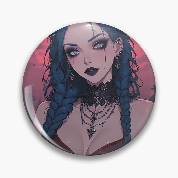 Item preview, Hot Halloween Anime Goth Girl Waifu 97 designed and sold by Your New Fixation.