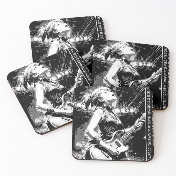 Item preview, Anime Punk Rock Band Black and White Manga Aesthetic #575 designed and sold by mika-gallery.