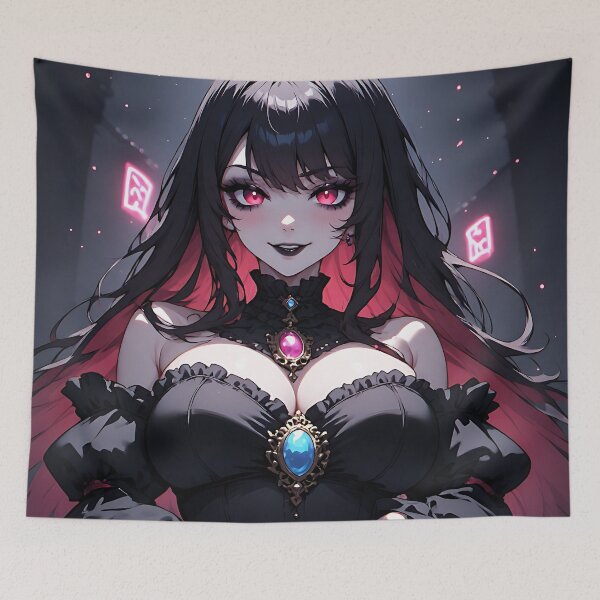 Item preview, Hot Halloween Anime Goth Girl Waifu 104 designed and sold by Your New Fixation.