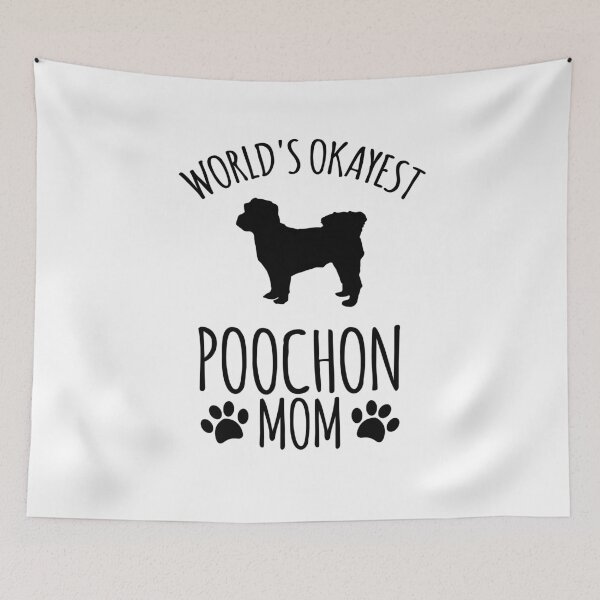 Item preview, Worlds Okayest Poochon Mom - Dog Mom designed and sold by kindxinn.