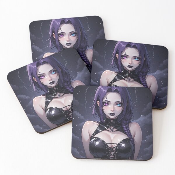 Item preview, Hot Halloween Anime Goth Girl Waifu 105 designed and sold by Your New Fixation.