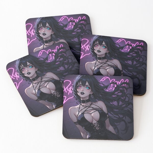 Item preview, Hot Halloween Anime Goth Girl Waifu 107 designed and sold by Your New Fixation.
