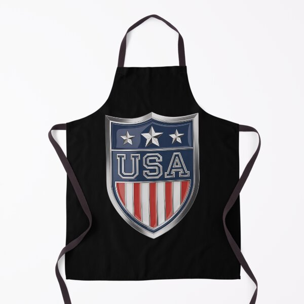 Item preview, USA Chrome Patriotic Shield Emblem designed and sold by OldGloryForge.