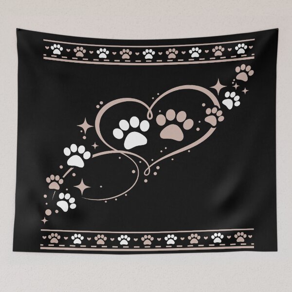 Item preview, Paw Print Heart Valentine Design – Cute Pet Love Art designed and sold by ZUMERI.