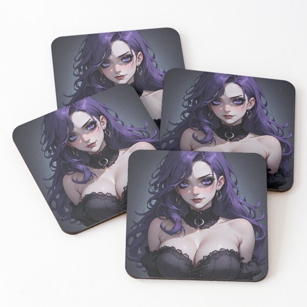 Item preview, Hot Halloween Anime Goth Girl Waifu 108 designed and sold by Your New Fixation.