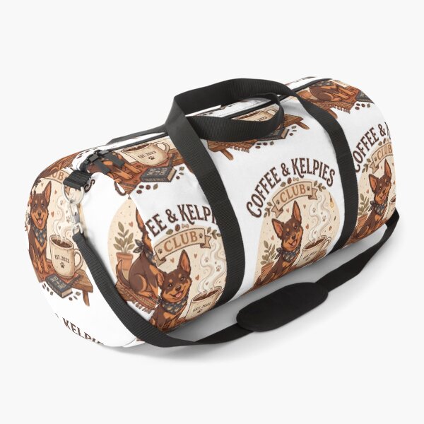 Item preview, Coffee & Kelpies Club Cute Australian Kelpie Coffee Lover Retro Cozy Design designed and sold by Globalcitytees.