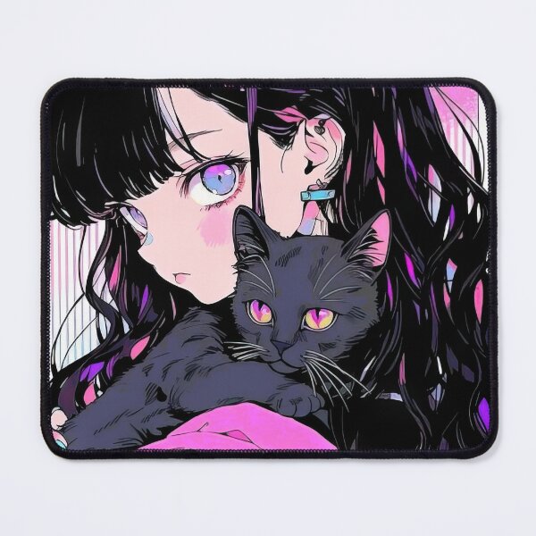 Item preview, Stylish Anime Neko Girl Manga Aesthetic Streetwear #882 designed and sold by mika-gallery.