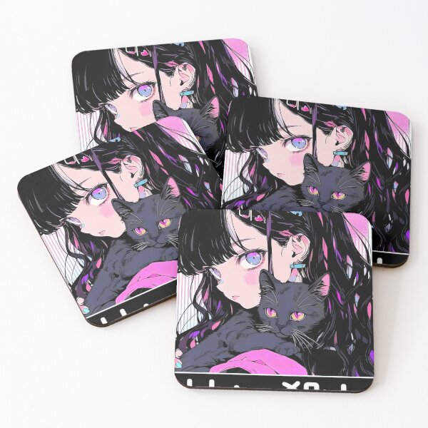 Item preview, Stylish Anime Neko Girl Manga Aesthetic Streetwear #882 designed and sold by mika-gallery.