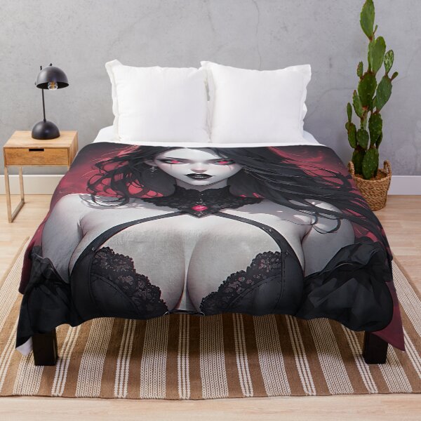 Item preview, Hot Halloween Anime Goth Girl Waifu 110 designed and sold by Your New Fixation.
