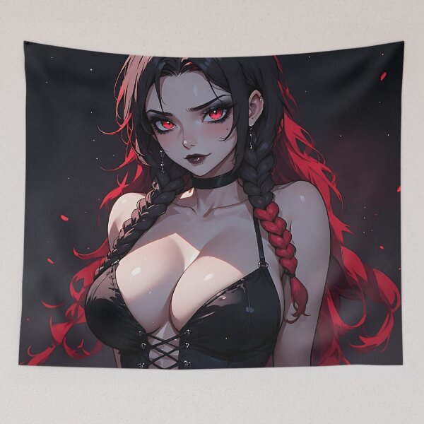Item preview, Hot Halloween Anime Goth Girl Waifu 111 designed and sold by Your New Fixation.