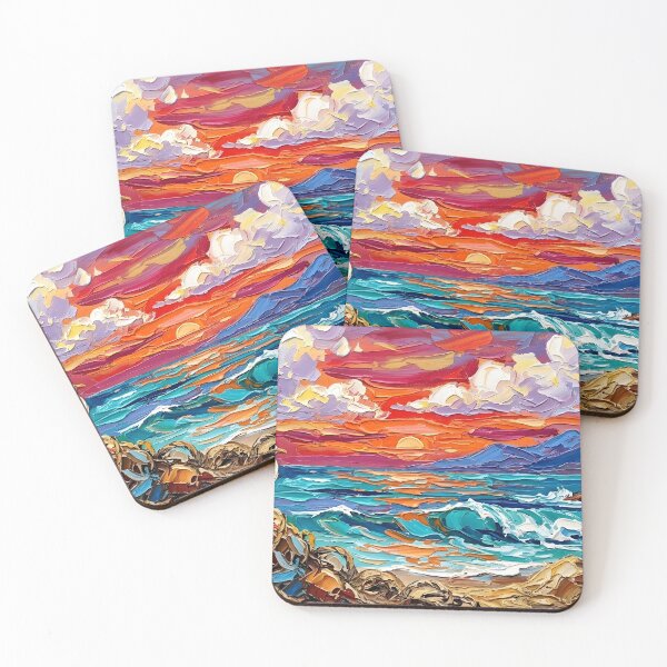 Item preview, Vibrant Coastal Sunset with Lighthouse designed and sold by BombasticPlanet.