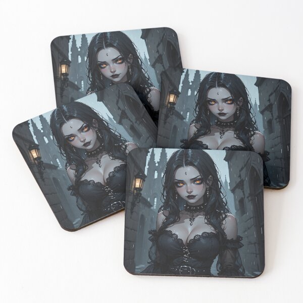 Item preview, Hot Halloween Anime Goth Girl Waifu 112 designed and sold by Your New Fixation.