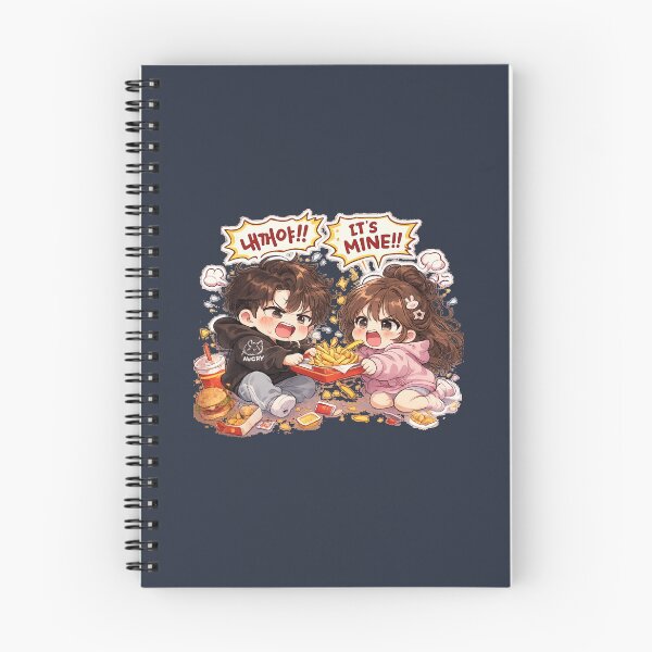 Item preview, Funny Chibi Couple Fighting Over the Last French Fry | Cute Kawaii Food Lover Sticker designed and sold by J&J's Creation.