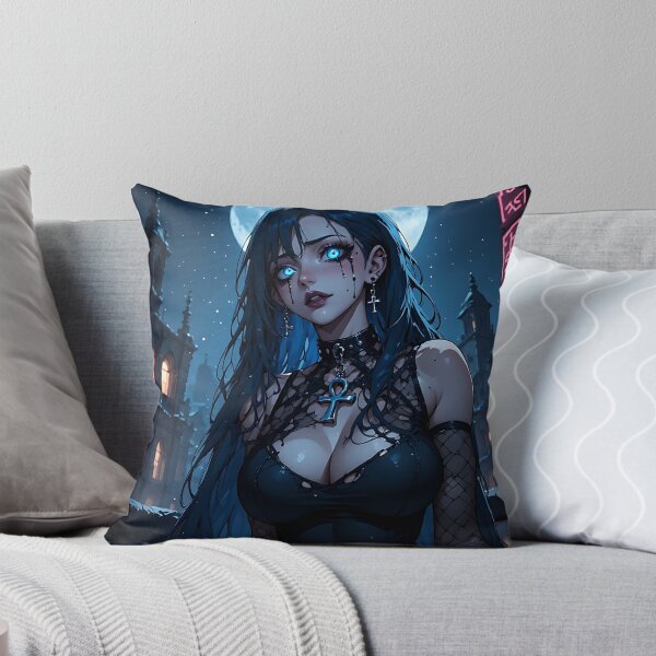Item preview, Hot Halloween Anime Goth Girl Waifu 115 designed and sold by Your New Fixation.