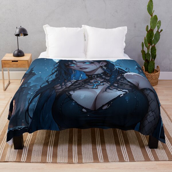 Item preview, Hot Halloween Anime Goth Girl Waifu 115 designed and sold by Your New Fixation.