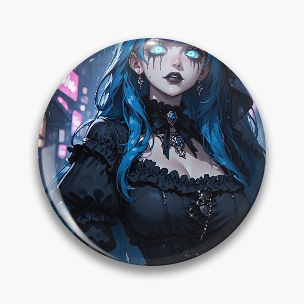 Item preview, Hot Halloween Anime Goth Girl Waifu 117 designed and sold by Your New Fixation.