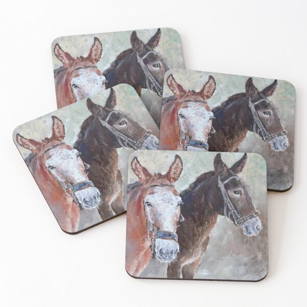 Item preview, TWO MULES - DOS MULAS designed and sold by Margaret Merry.