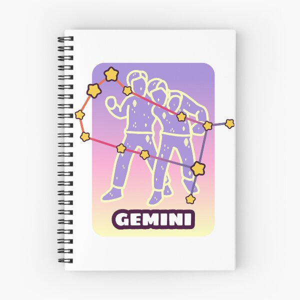 Item preview, Whimsical Gemini Zodiac Constellation – Colorful Celestial Star Art Illustration designed and sold by dittoon.