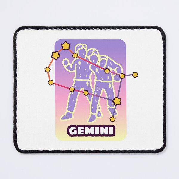 Item preview, Whimsical Gemini Zodiac Constellation – Colorful Celestial Star Art Illustration designed and sold by dittoon.