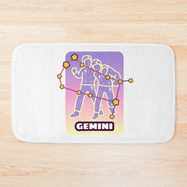 Item preview, Whimsical Gemini Zodiac Constellation – Colorful Celestial Star Art Illustration designed and sold by dittoon.