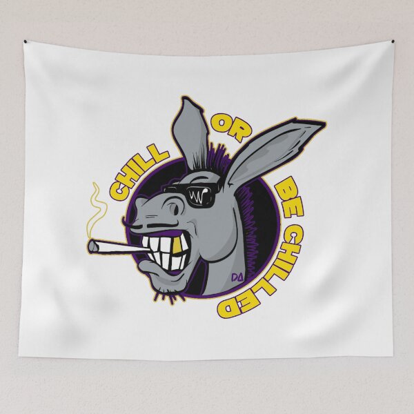 Item preview, Chill or Be Chilled Cool Donkey Mascot Urban Streetwear Graphic designed and sold by DesignArtist.ia.