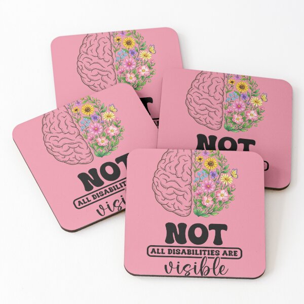 Item preview, Not all disabilities are visible- pink designed and sold by ExcessiveSarcasmCo..