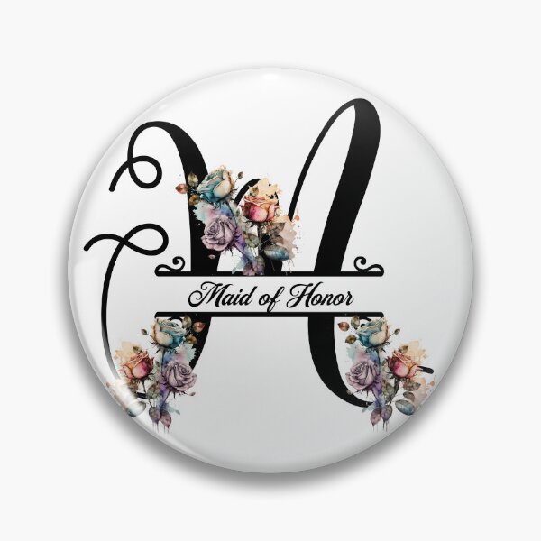 Item preview, Maid of Honor Floral Monogram Hen Party M designed and sold by GogaVibeRe.