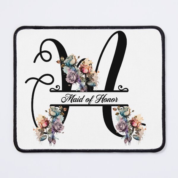 Item preview, Maid of Honor Floral Monogram Hen Party M designed and sold by GogaVibeRe.