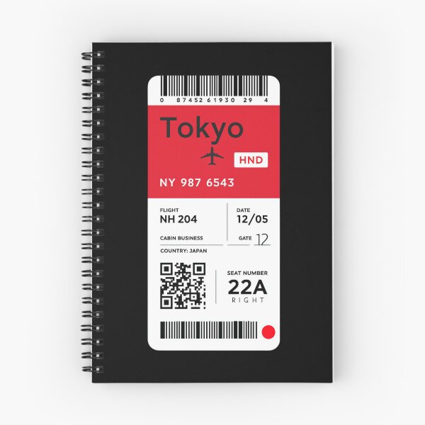 Item preview, Tokyo Boarding Pass designed and sold by Sketch-Shack.