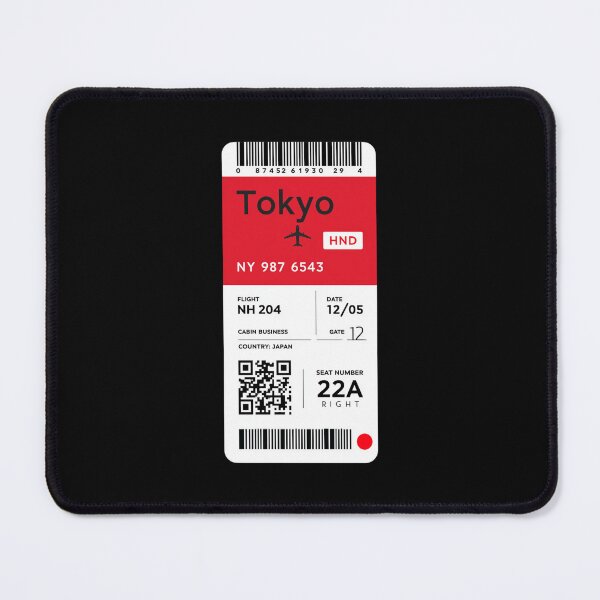 Item preview, Tokyo Boarding Pass designed and sold by Sketch-Shack.