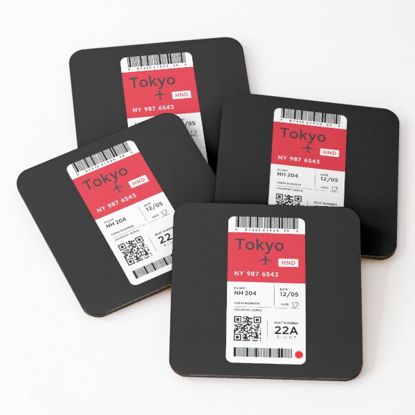 Item preview, Tokyo Boarding Pass designed and sold by Sketch-Shack.