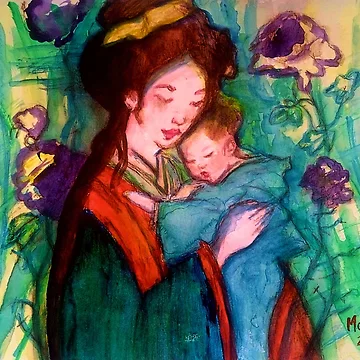 Artwork thumbnail, Violet Roses by Marzena Salwowska