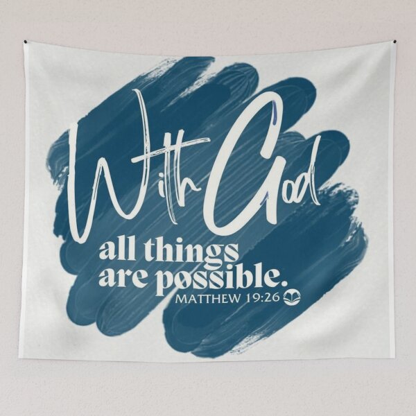 Item preview, Matthew 19:26 designed and sold by GraphicMondaze.